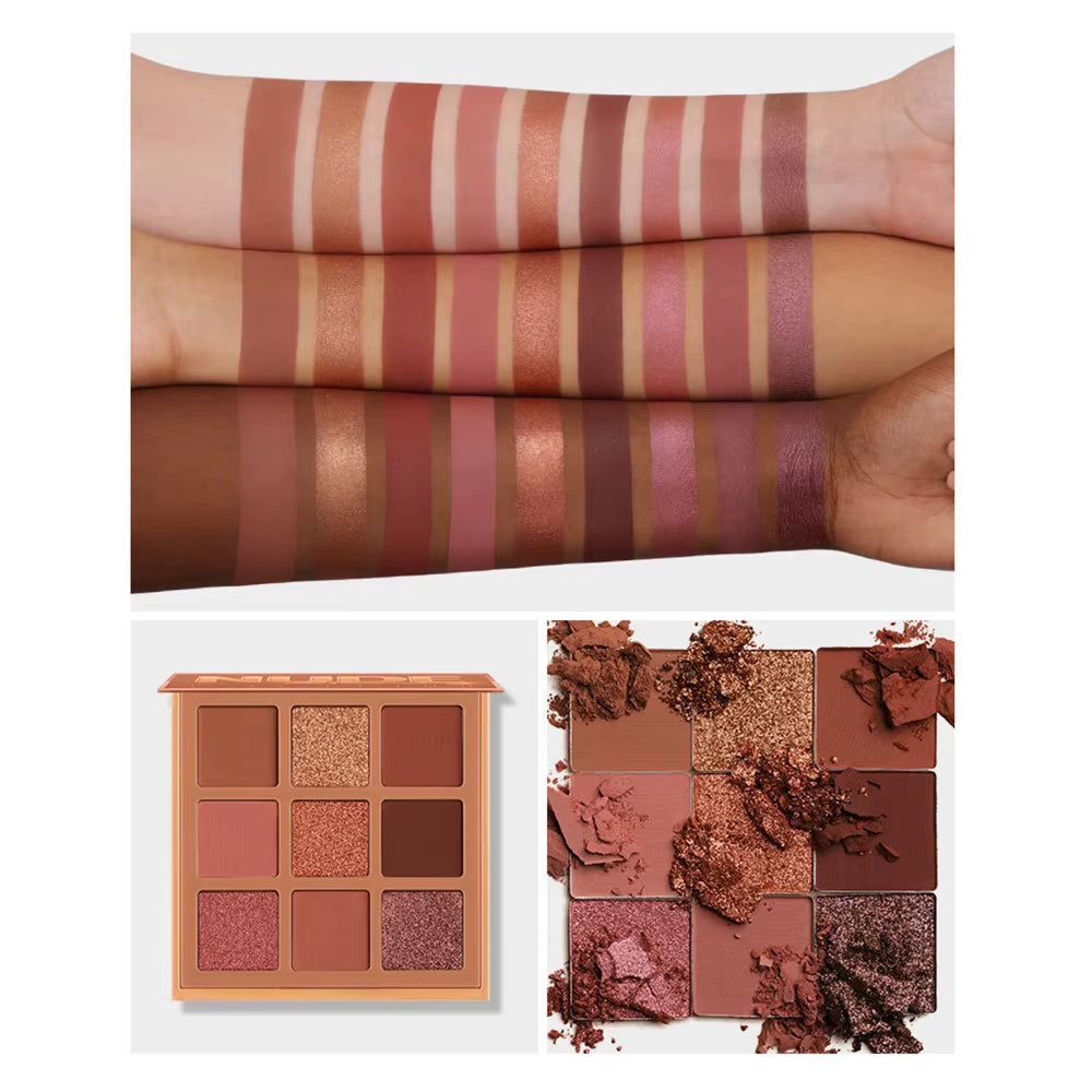 Mode Eyeshadow Palette 9 Kleuren Matte Oogschaduw Palette Glitter Oogschaduw Make-Up Naakt Make Set Korea Cosmetica