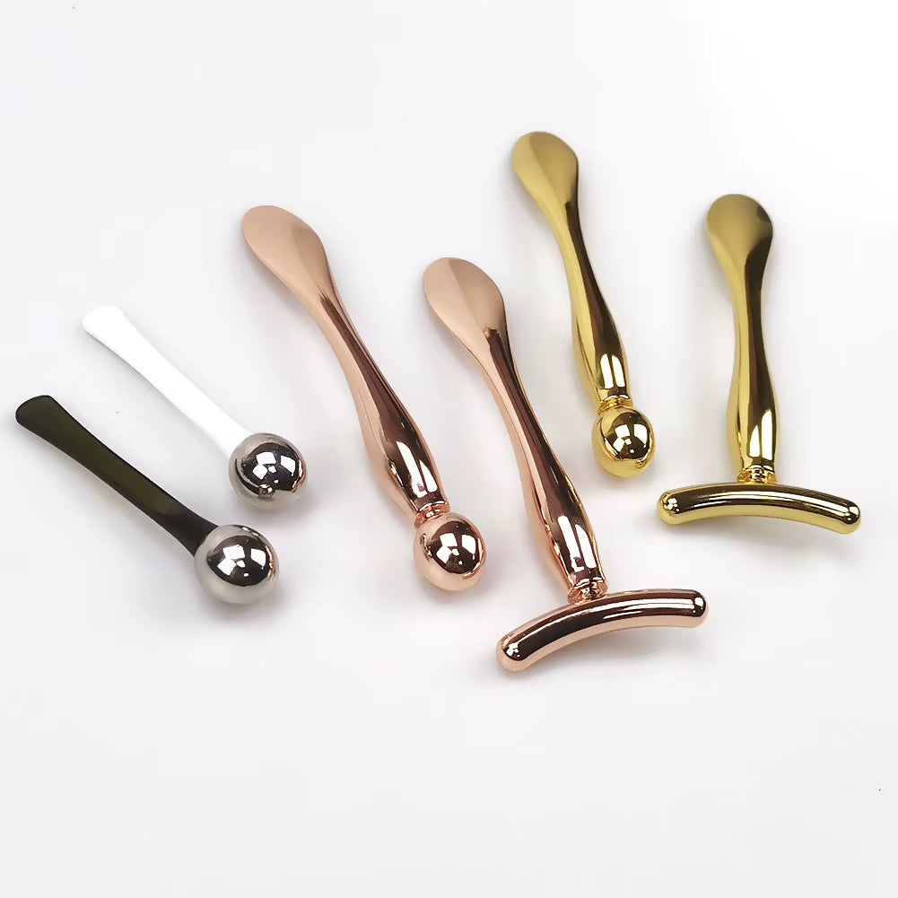 Face Eye Roller Massage Neck Stick Spatula Massager anti Eye Pouch Dark Circles Cream Spoon Applicator Removal Shrink Pores