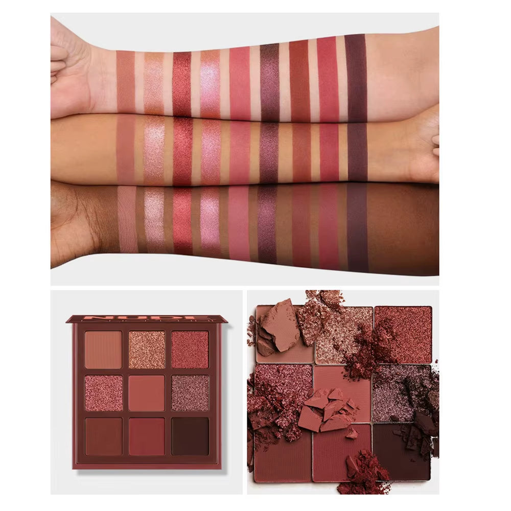 Mode Eyeshadow Palette 9 Kleuren Matte Oogschaduw Palette Glitter Oogschaduw Make-Up Naakt Make Set Korea Cosmetica