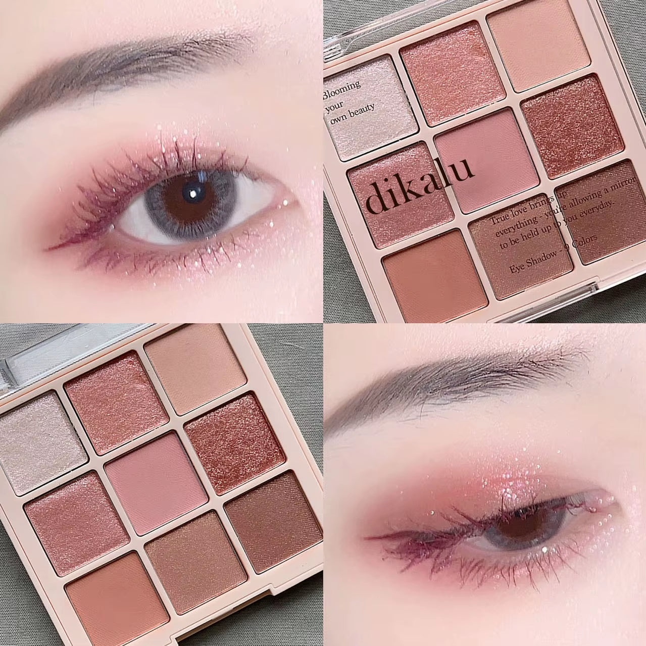 Mode Eyeshadow Palette 9 Kleuren Matte Oogschaduw Palette Glitter Oogschaduw Make-Up Naakt Make Set Korea Cosmetica