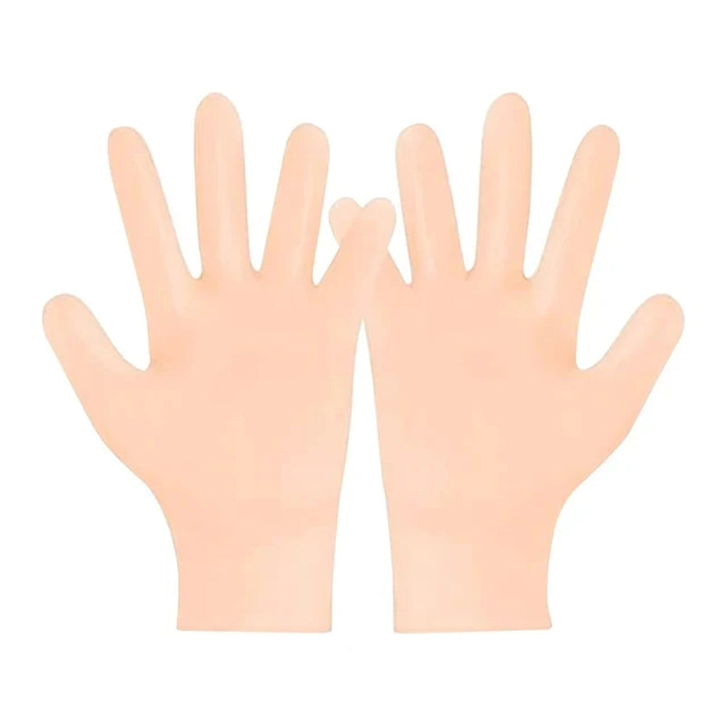 1Pair Reusable Silicone Foot Care Socks Moistrizing Spa Gel Gloves Exfoliating Moisturizing anti Dry Cracked Plantar Hand Care T