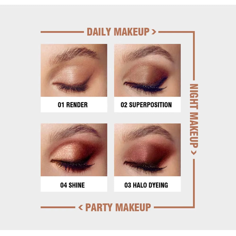 Mode Eyeshadow Palette 9 Kleuren Matte Oogschaduw Palette Glitter Oogschaduw Make-Up Naakt Make Set Korea Cosmetica